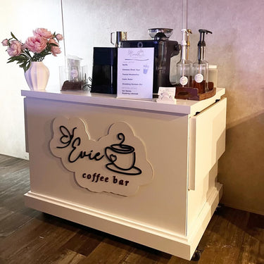 Expandable Candy/Bar Cart with Side Tables